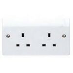 K781 - 13A 2G Unswitched Socket White