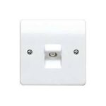 K3520 Single Co-axial Outlet White