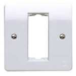 K191WHI DATACOM SINGLE MODULE FACEPLATE WHITE 