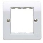 K192WHI DATACOM DOUBLE MODULE FACEPLATE WHITE