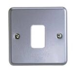 K3491ALM METALCLAD PLUS 1MODULE FRONTPLATE