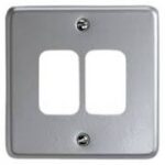 K3492ALM METALCLAD PLUS 2MODULE FRONTPLATE