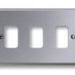 K3493ALM METALCLAD PLUS 3MODULE FRONTPLATE