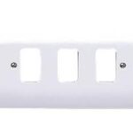 K3633WHI LOGIC PLUS 3MODULE FRONTPLATE WHITE