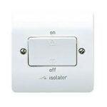 K4859 Triple Pole Fan Isolator Switch White