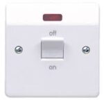 K5105 1G 32A Cooker Switch With Neon White