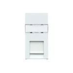 K5846WHI - MK Logic Plus RJ45 CAT6 Euro Module White | High-Performance Data Socket