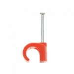 RC10-RED ROUND CABLE CLIP 10MM - PACKS OF 100