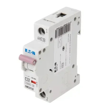 EMCH132 Memshield 3 32A Single Pole MCB - High-performance circuit breaker with dual compliance and modular design.