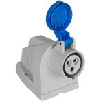 508126 - IP44 16A 230V 2P+E Lewden Wall Mounted Socket - PM16/541N