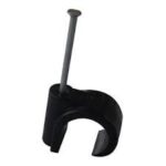 RC14-BLACK ROUND CABLE CLIP 14MM - PACKS OF 50