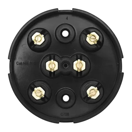 606-01 - 20A 6 Terminal Large Brown Junction Box