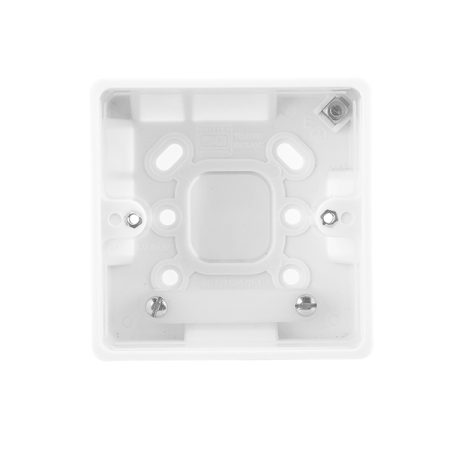 BG Nexus 877 White 1G 50mm Surface Pattress