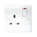 BG NEXUS 821 White Switched Single Socket