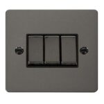 FPBN413BK - Click Define Black Nickel 10A 3G 2Way Switch