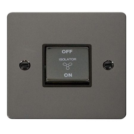 FPBN520BK - Click Define Black Nickel 10A TP Fan Isolator Switch