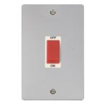 FPCH202WH - Click Define Polish Chrome 2G 45A Cooker Switch