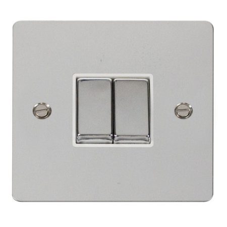 FPCH412WH - Click Define Polish Chrome 10A 2G 2Way Switch