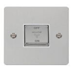 FPCH520WH - Click Define Polish Chrome 10A TP Fan Isolator Switch