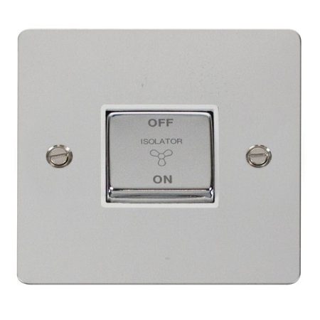 FPCH520WH - Click Define Polish Chrome 10A TP Fan Isolator Switch