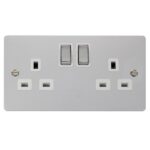 FPCH536WH - Click Define Polish Chrome 13A Switched Double Socket