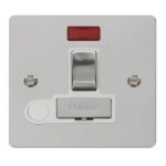 FPCH552WH - Click Define Polish Chrome 13A Switched Fused Connection Unit C/W F/O & Neon