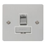 FPCH751WH - Click define polish chrome 13A switched fused connection unit