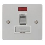 FPCH752WH - Click Define Polish Chrome 13A Switched Fused Connection Unit C/W Neon