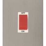 FPSS202WH - Click Define Stainless Steel 2G 45A Cooker Switch