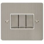 FPSS413WH - Click Define Stainless Steel 10A 3G 2Way Switch