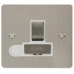 FPSS551WH - Click Define Stainless Steel 13A Switched Fused Connection Unit C/W F/O