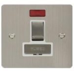 FP/SS/752/WH - CLICK DEFINE STAINLESS STEEL 13A SWITCHED FUSED CONNECTION UNIT C/W NEON