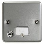 K989ALM - MK Metal Clad 13A Unswitched Fused Connection Unit (Spur) with Flex Outlet