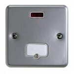 K983ALM - MK Metal Clad 13A Unswitched Fused Connection Unit (Spur) with Neon