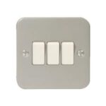 BG Metal Clad MC543 10A 3G 2way Switch