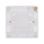 BG Nexus 891 1 Gang 32mm White Surface Pattress Box with Knockouts and Earth Terminal