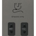 FPBN100WH - Click Define Black Nickel 2G Shaver Socket
