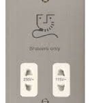 FPSS100WH - Click Define Stainless Steel 2G Shaver Socket