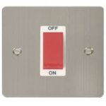 FPSS200WH - Click Define Stainless Steel 1G 45A Cooker Switch