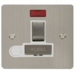 FPSS552WH - Click Define Stainless Steel 13A Switched Fused Connection Unit C/W F/O & Neon