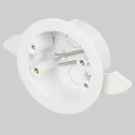 Marshall Tufflex MDCRB2WH circular dry lining box with wide securing flange and 2 knockouts, designed for stud wall installation – available at Your Electrics.