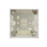 BG Nexus 977 Square Edge White 1G 47mm Surface Pattress