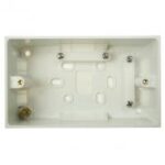 BG Nexus 877 Square Edge White 2G 47mm Surface Pattress