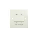 BG Nexus 915 Square Edge White 10A 1G Fan Isolator