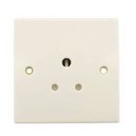BG Nexus 929 Square Edge White Unswitched 5A Round Pin Unswitched Socket