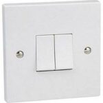 BG Nexus 942 Square Edge White 10A 2G 2way Switch