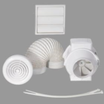 Airflow Aventa 9041407 100mm Inline Timer Shower Kit