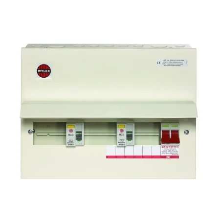 Wylex NMRS10SSLMHI Metal Consumer Unit - 10 Way, 17th Edition High Integrity, Amendment 3