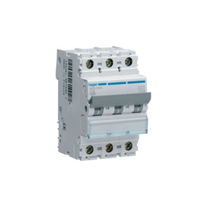 NCN350A - Hager Triple Pole Type C Miniature Circuit Breaker MCB 50A 10kA