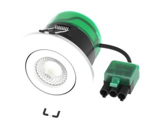 Bell 08190 adjustable fire-rated LED downlight with selectable colour temperature